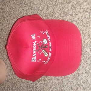 Vtg Branson Violin Fiddle Logo Missouri Snapback Hat Cap Country Music Capital